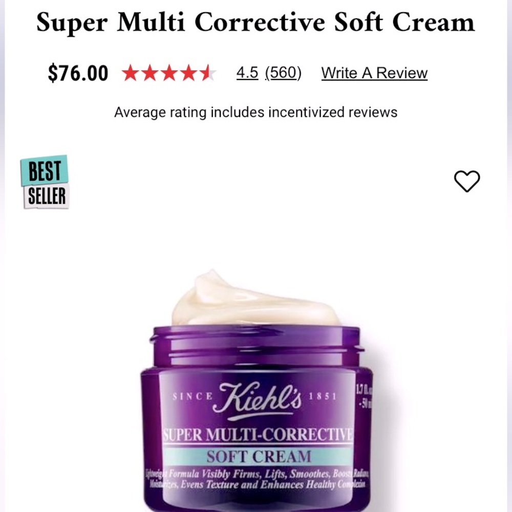 Kiehls firming corrective cream. ( new no box included )